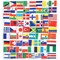 Juvale 72-Pack Country Flags - International Flags The World, Party Decorations, 72 Different Countries, Assorted Colors, 7.5 x 5.2 inches